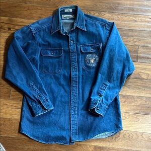 U.S. Navy Blue Denim Button-Up Shirt